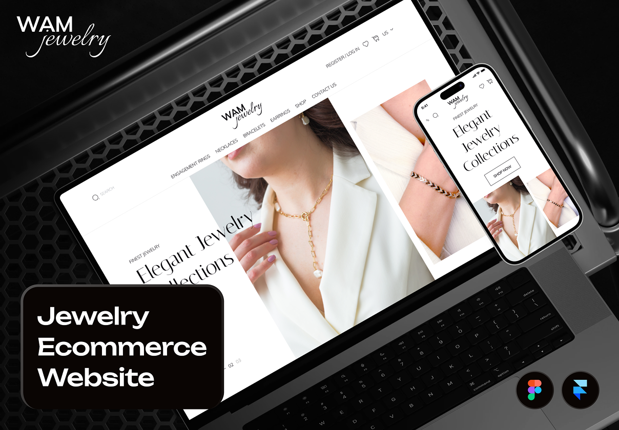 WAMjewelry - Jewelry Ecommerce Website Framer Template