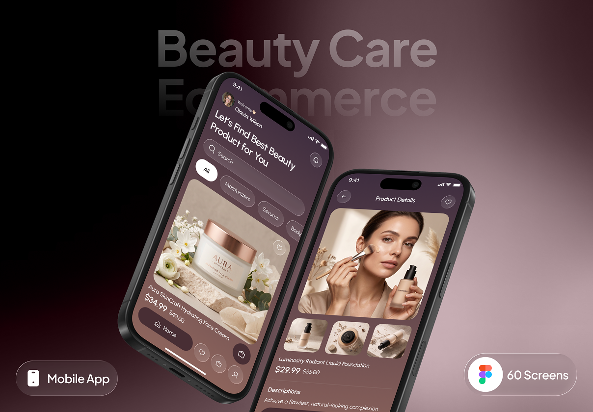 Solea - Beauty Care Ecommerce App UI Kit
