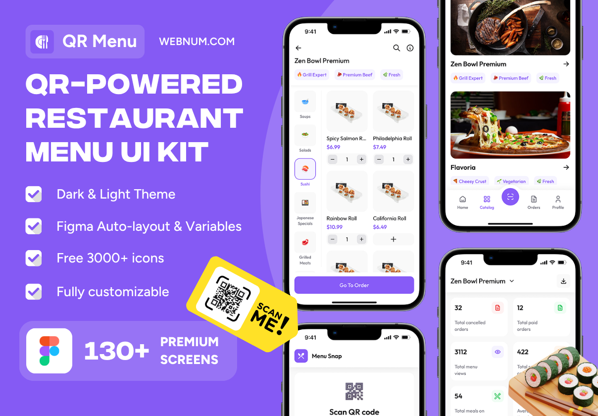 QR Menu - Restaurant Menu Ui Kit