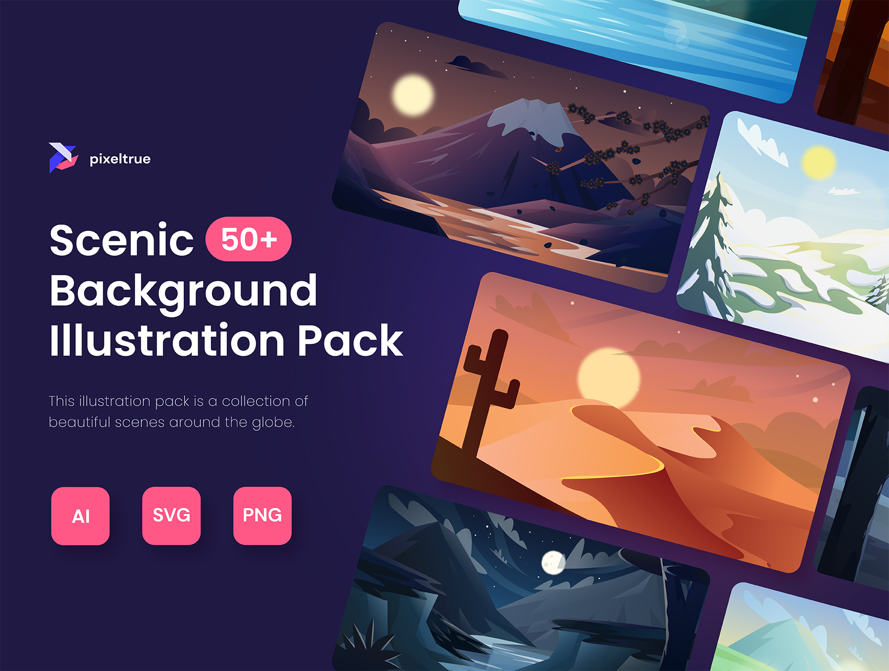 Scenic Background Illustration