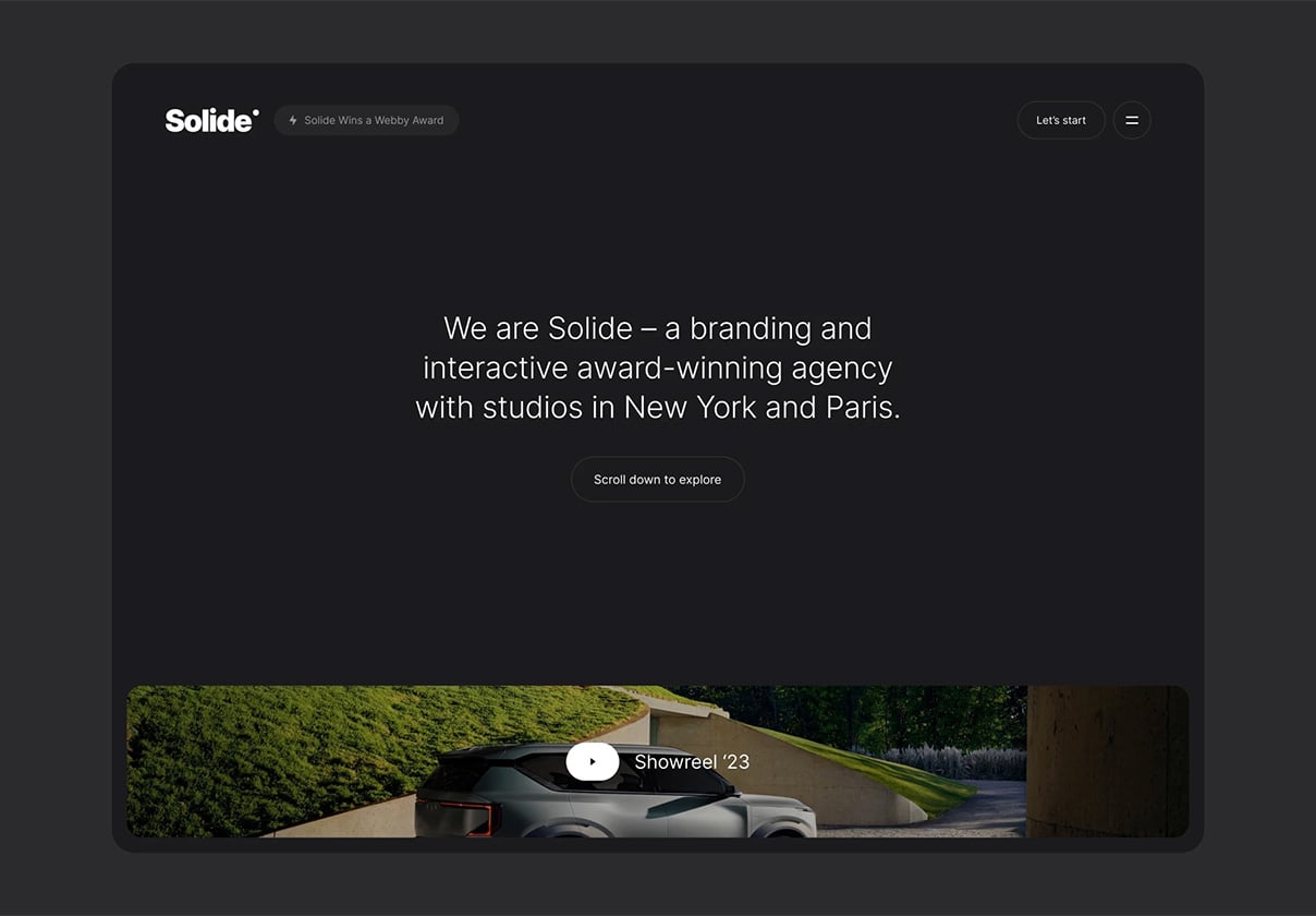 Solide — Studio & Agency Portfolio - Portfolio, Agency design asset by ui8