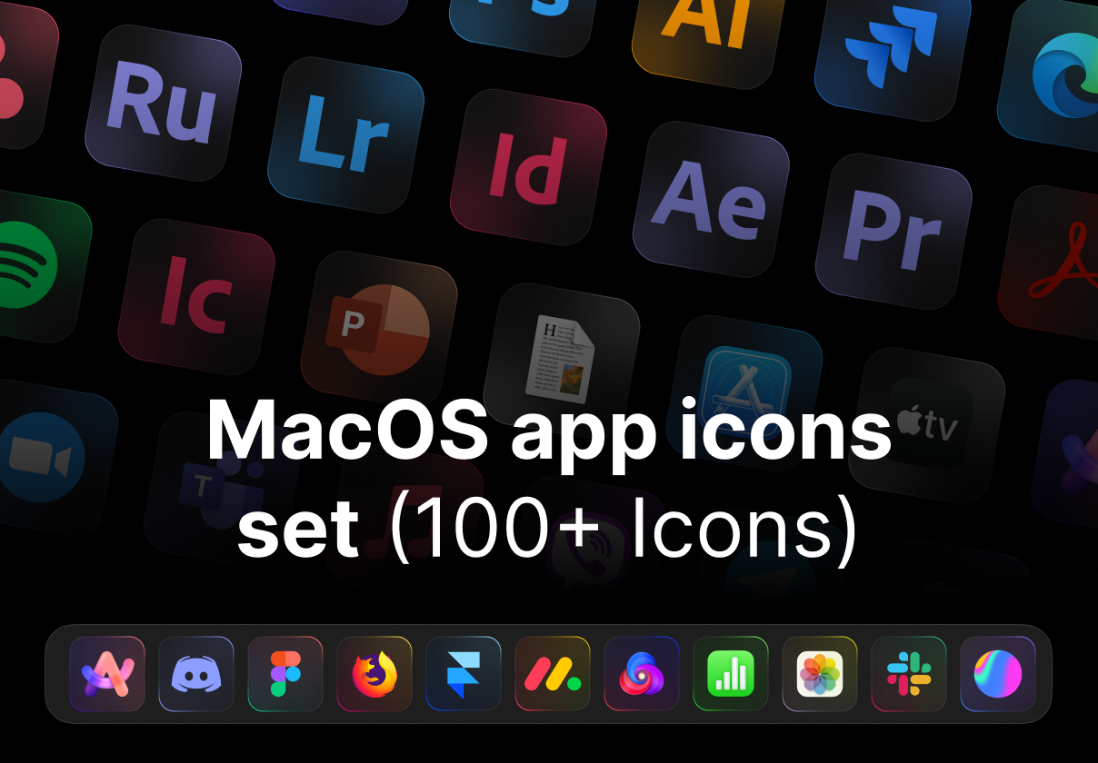 MacOS app icons set