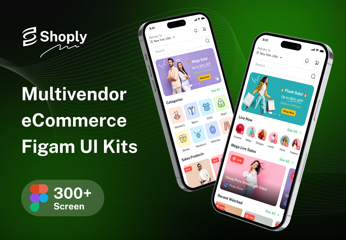 Shoply – eCommerce Mobile App Figma UI Kits