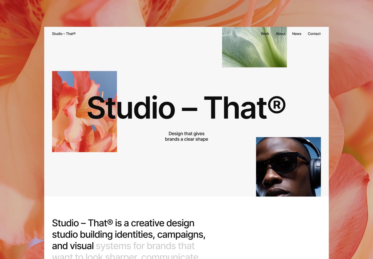 Studio That - Agency design asset by ui8