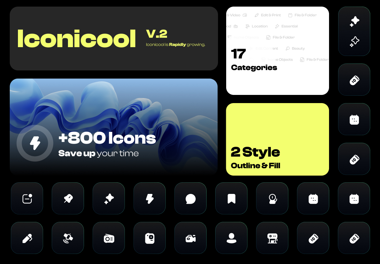 Iconicool V.2 / +800 unique Icon