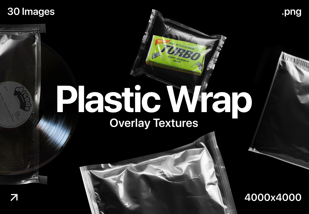 Plastic Wrap Overlay Textures - Uncategorized design asset by ui8