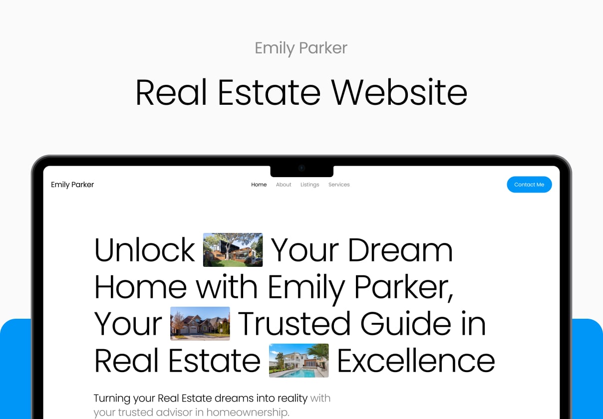 Emily Parker — Real Estate Website - Uncategorized design asset by ui8