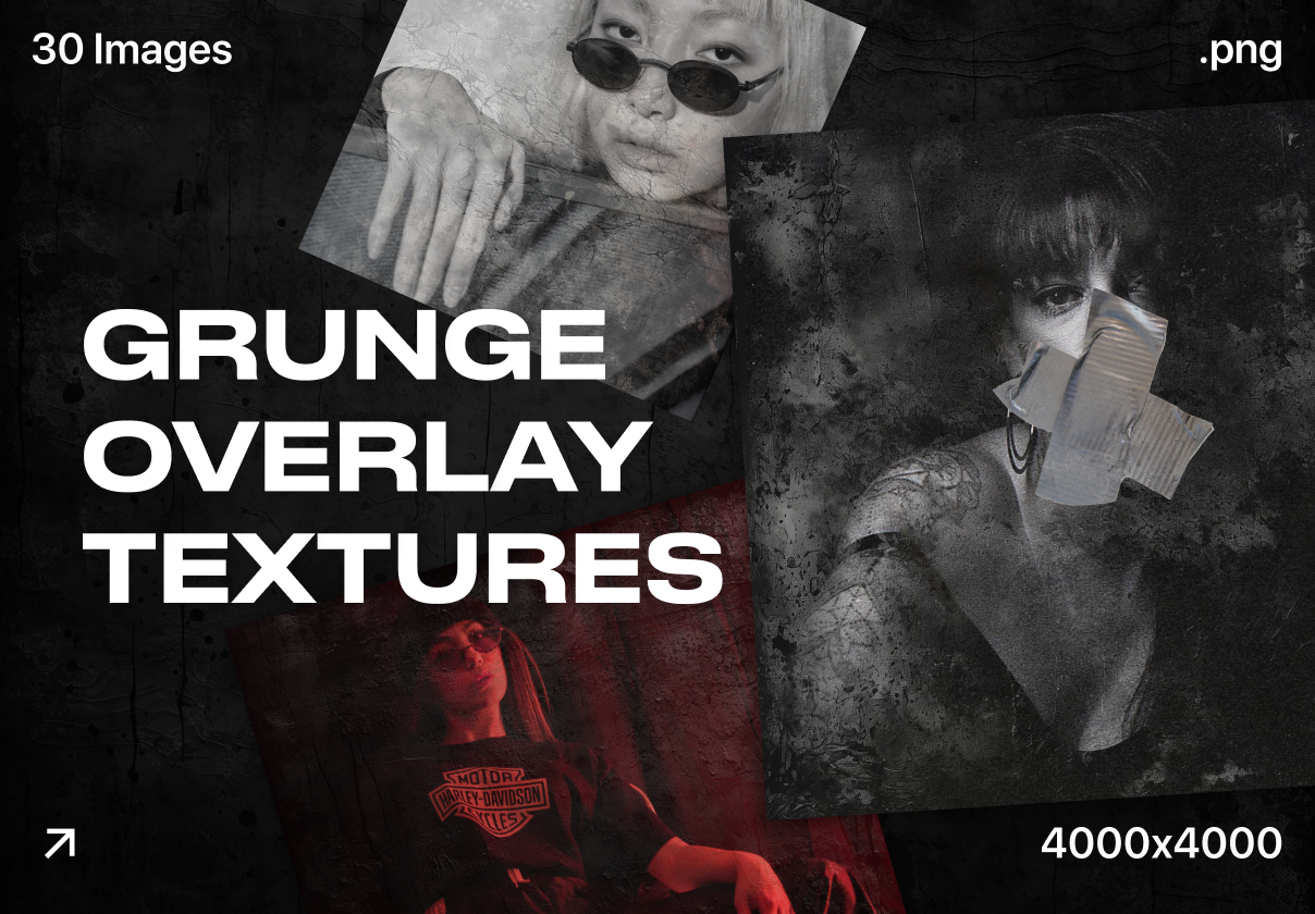 Grunge Overlay Textures - Uncategorized design asset by ui8