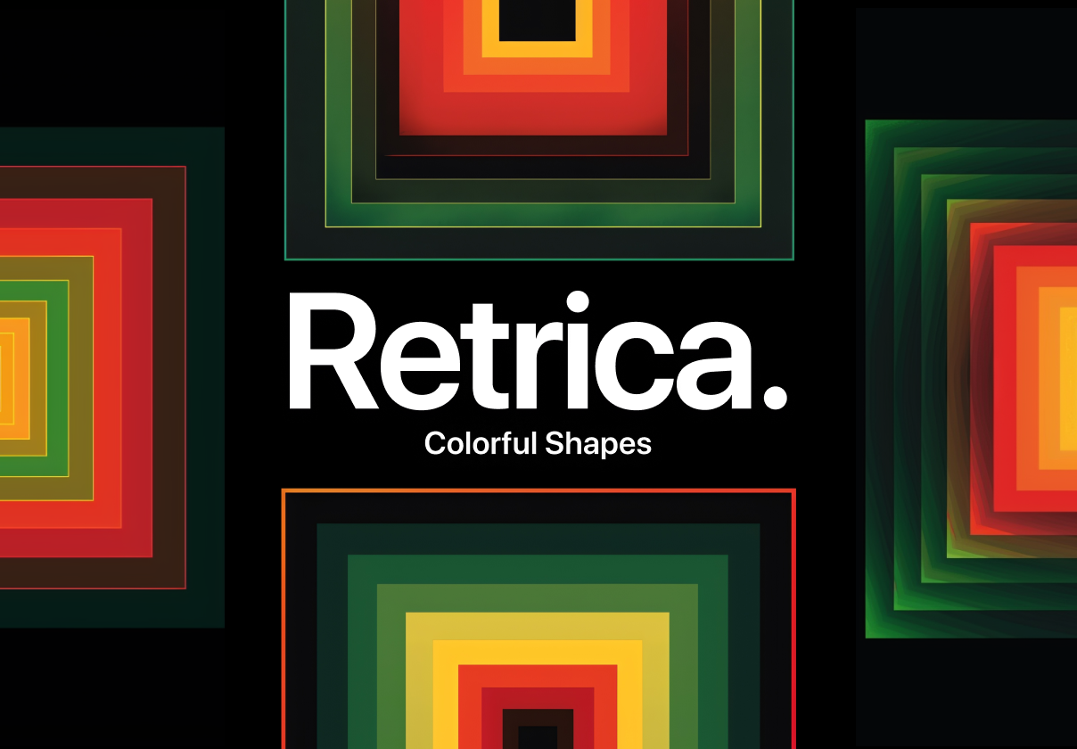 Retrica – Colorful Shapes - Uncategorized design asset by ui8