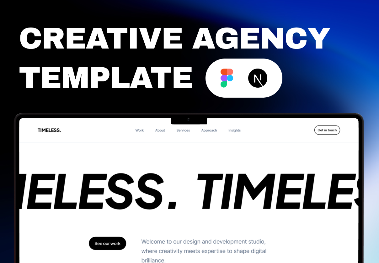 Timeless - Creative Agency Template - Portfolio, Agency design asset by ui8