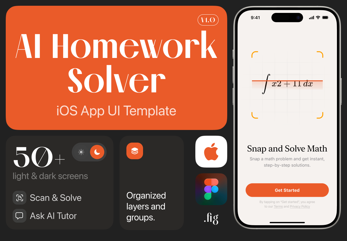 SolveAI: AI Homework iOS UI Kit