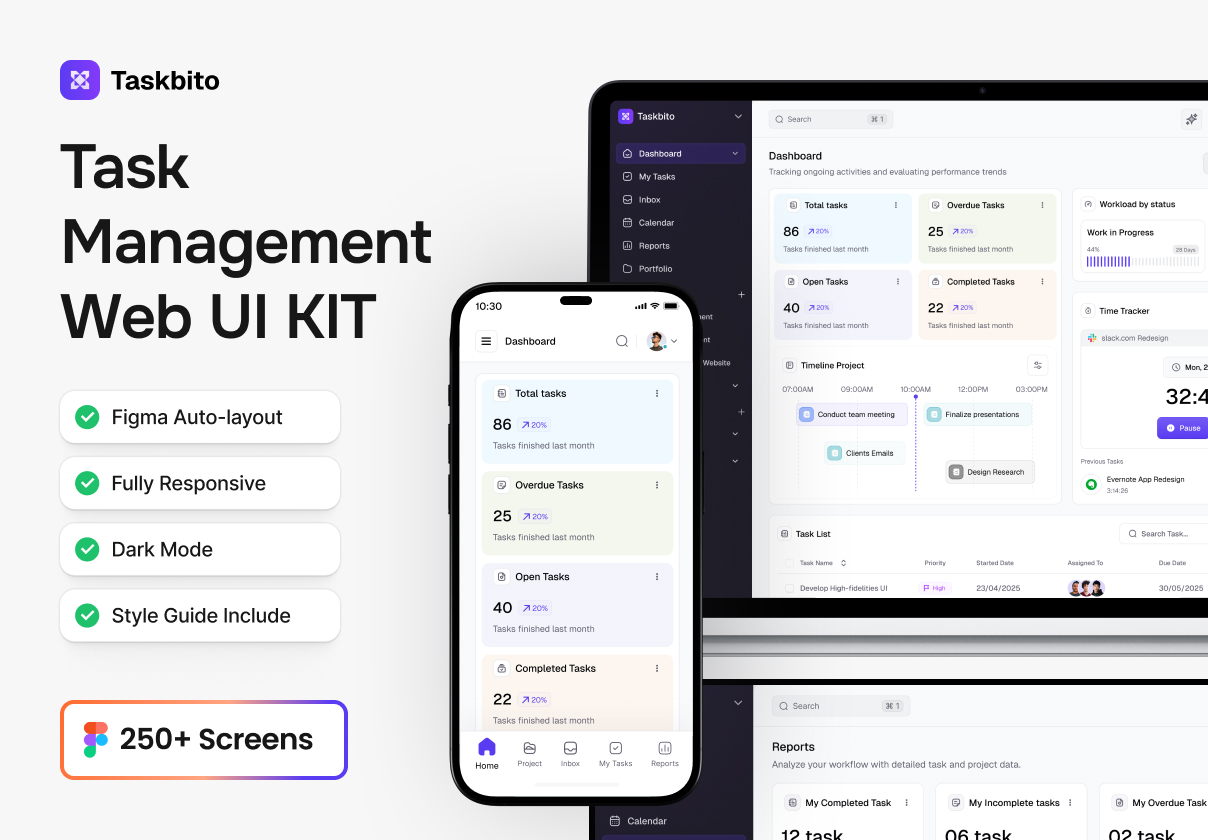Task Management Web App UI Kit