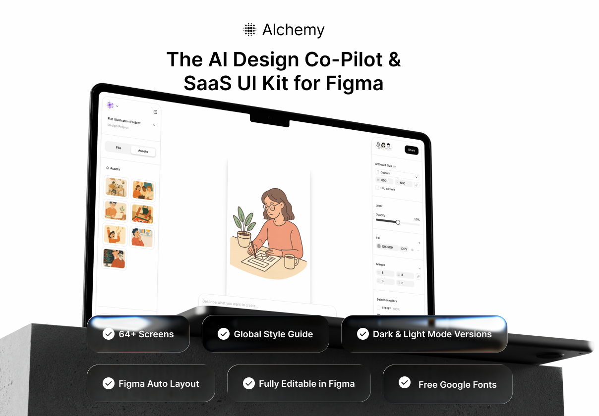 Alchemy - AI SaaS UI Kit for Figma