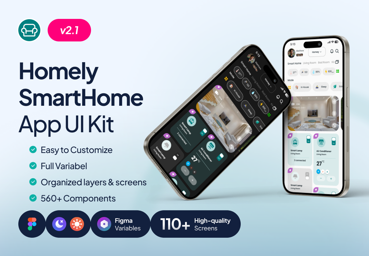 Homely - SmartHome Pro Modern UI Kit
