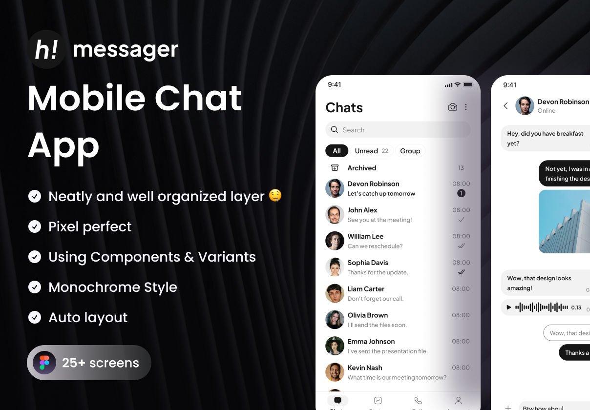h! messager - Mobile Chatting App