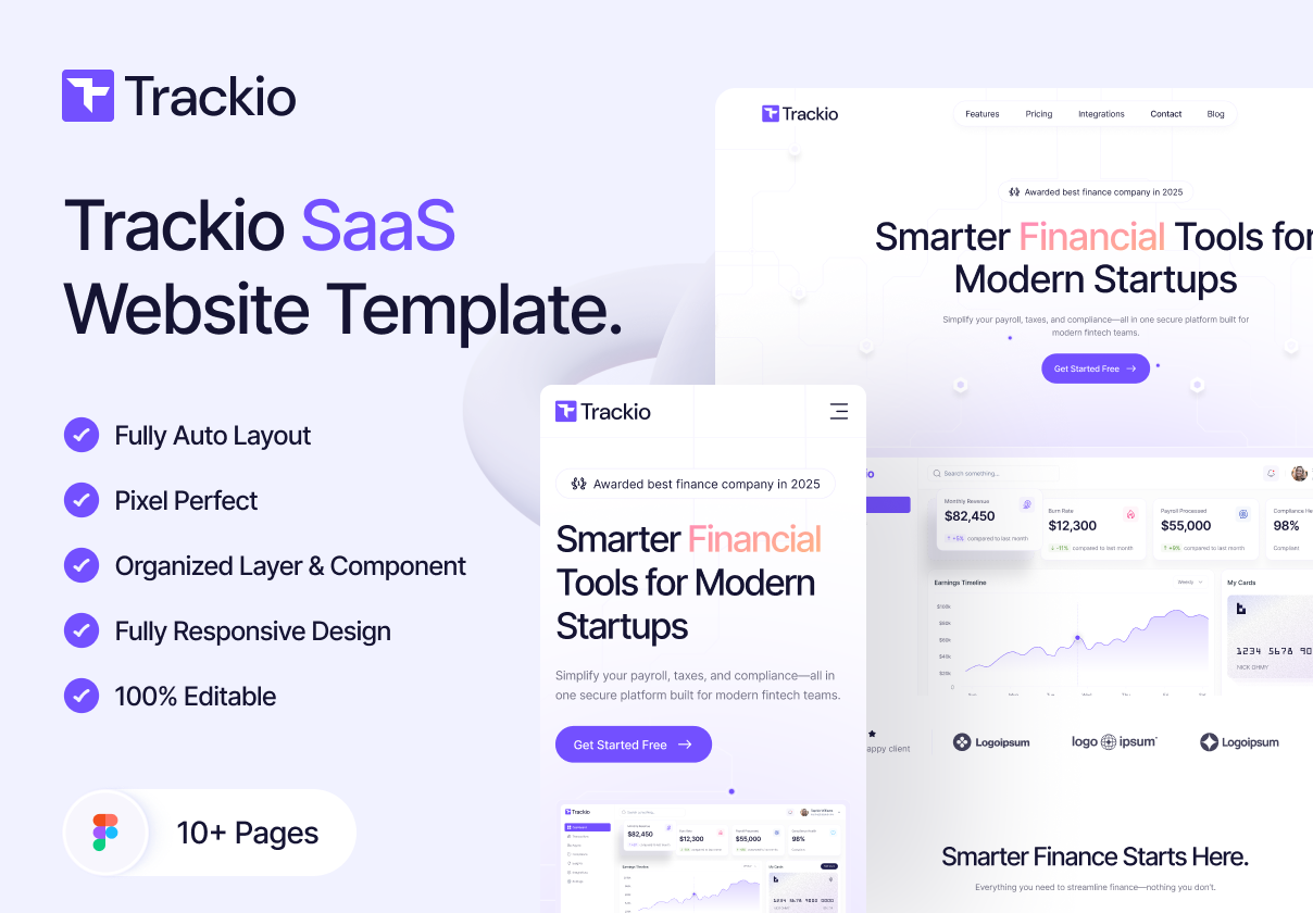 Trackio – Modern SaaS for Startups & Agencies
