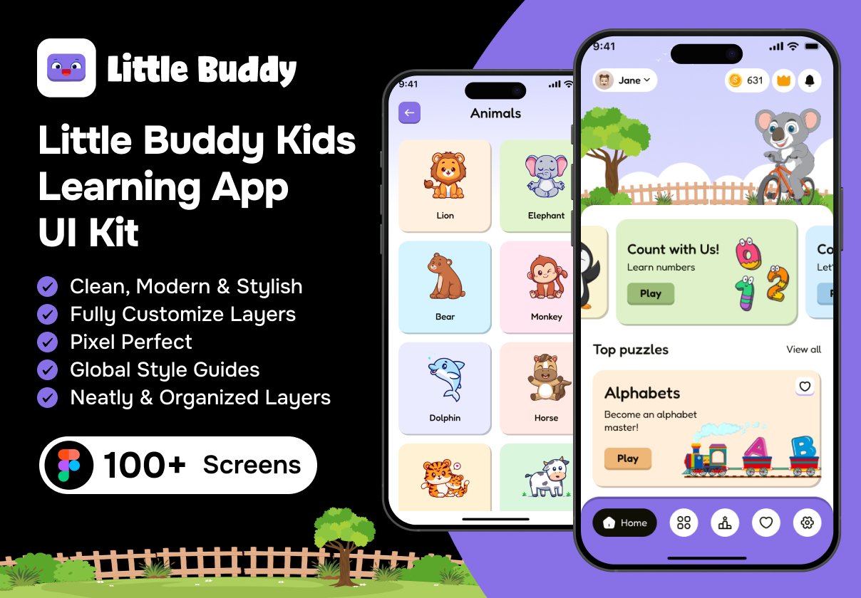 Little Buddy - Kids Learning App UI Kit
