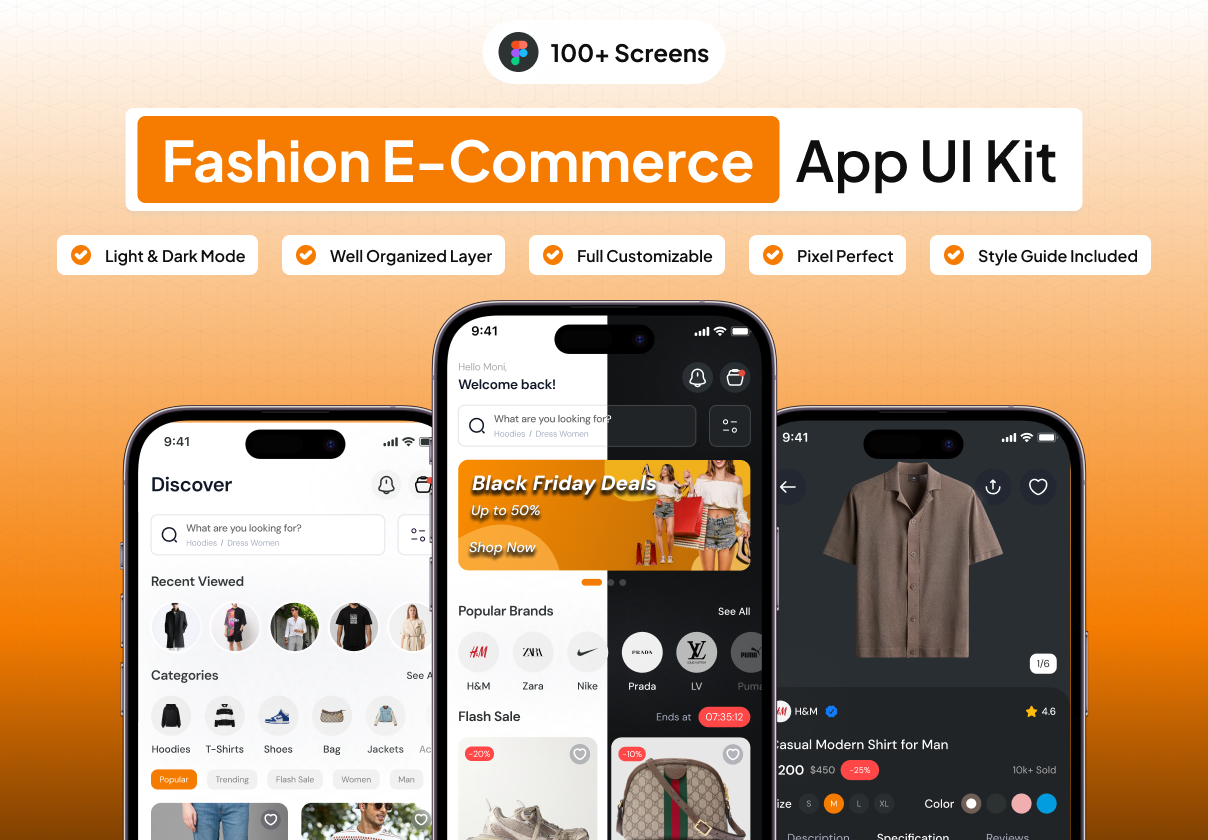 Iminte - Fashion Ecommerce Mobile App UI Kit