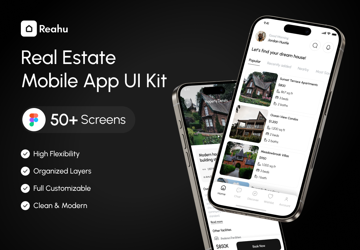 Reahu - Real Estate App UI Kit