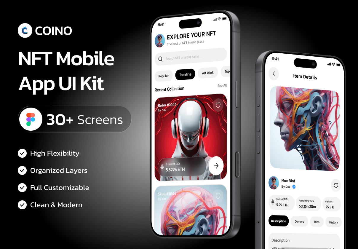 Coino - NFT App UI Kit