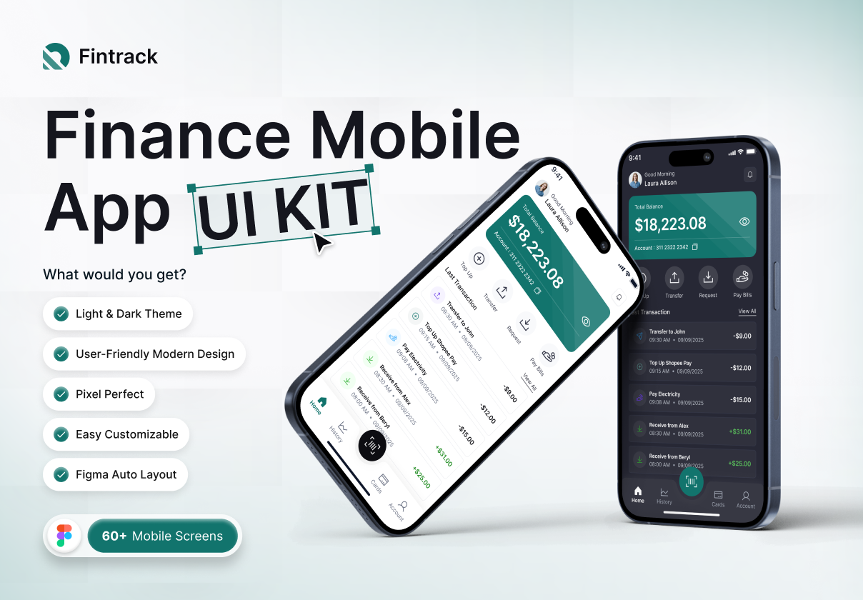 Fintrack - Fintech App UI Kit