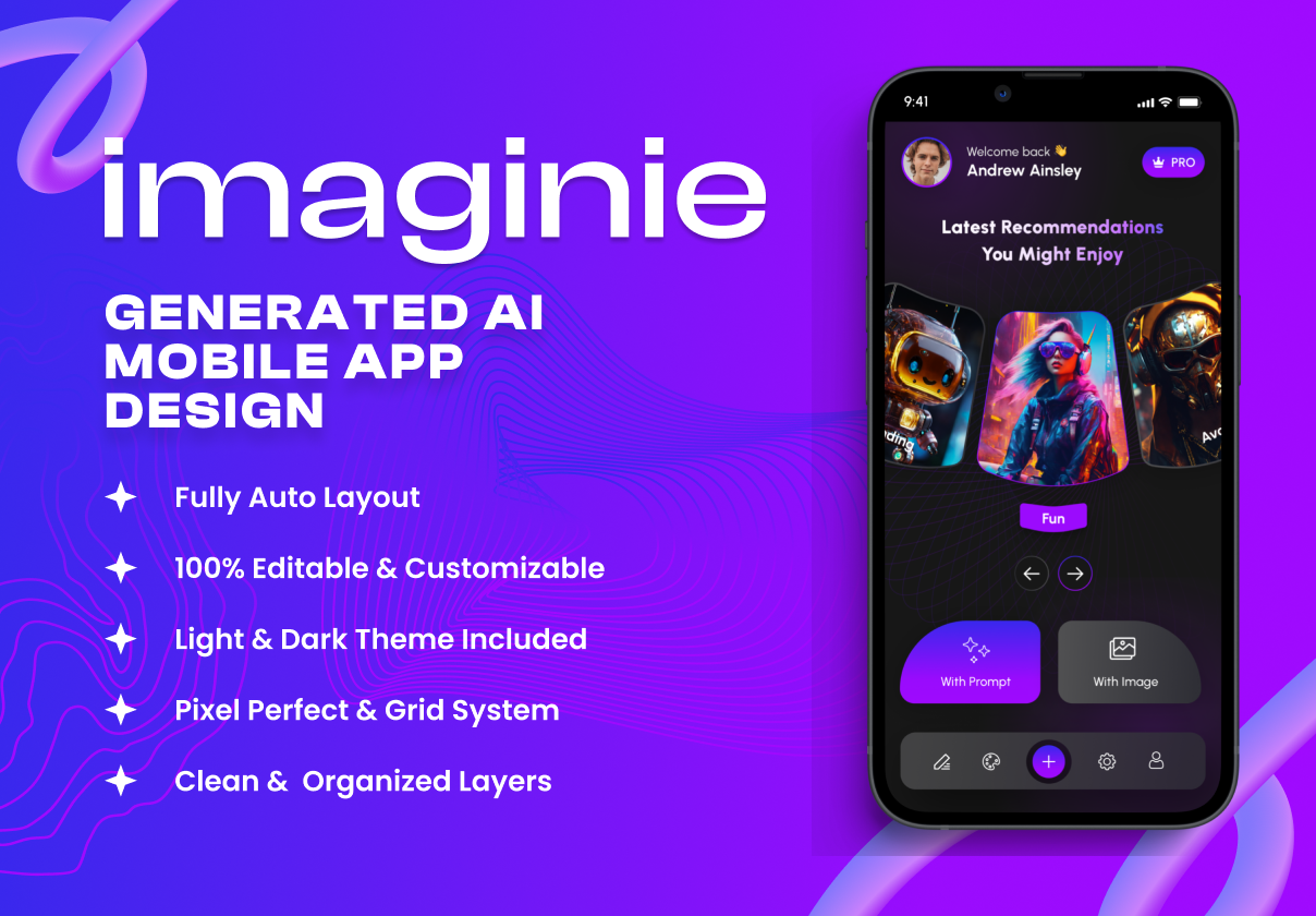 Imaginie — AI Image Generator Mobile App