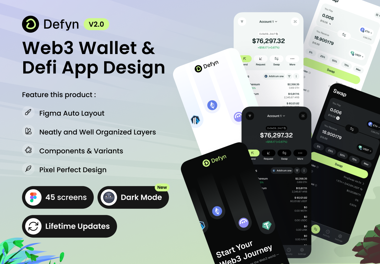 Defyn v2.0 - Web3 Wallet & DeFi App
