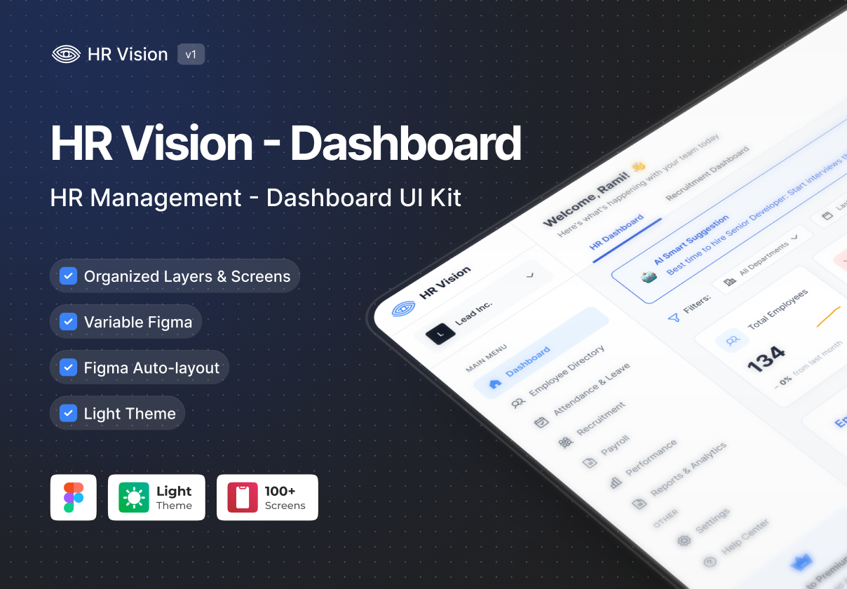 HR Vision - Dashboard UI KIT
