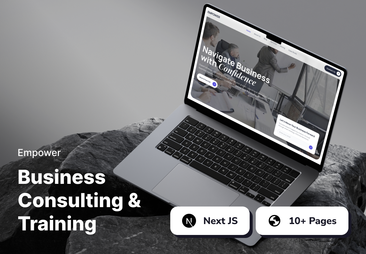 Empower - Business Consulting & Training Website Template - Agency design asset by ui8