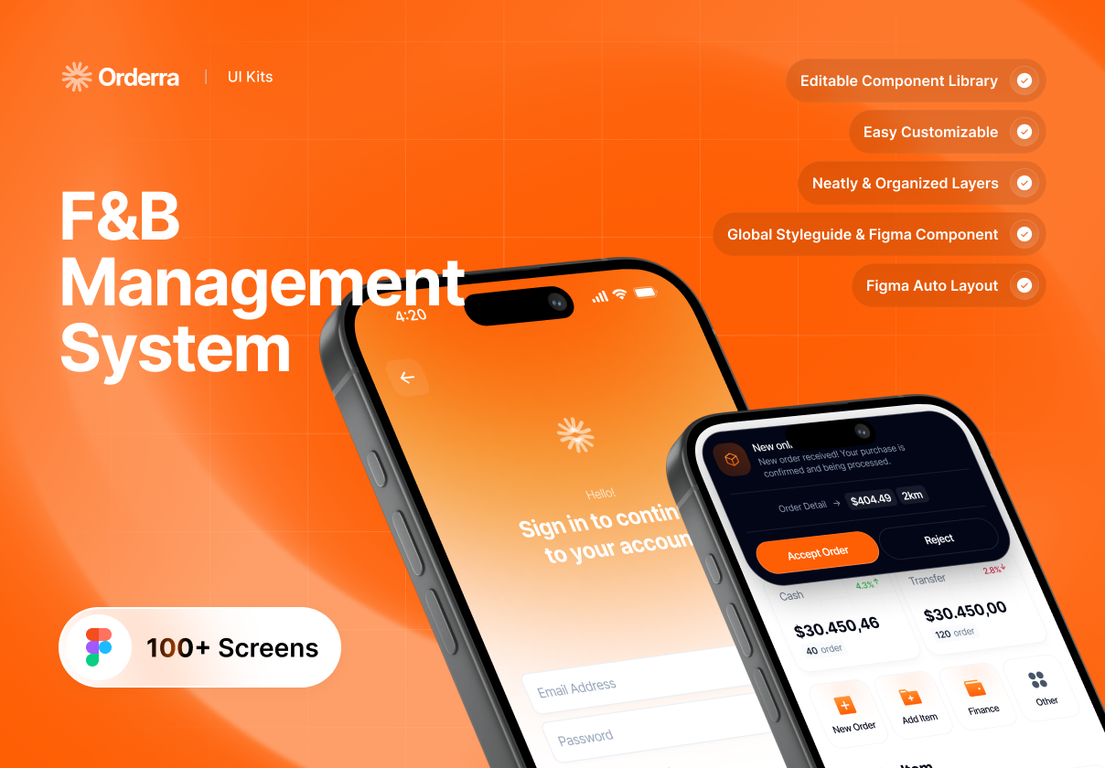 F&b Business Management System - Uncategorized design asset by ui8