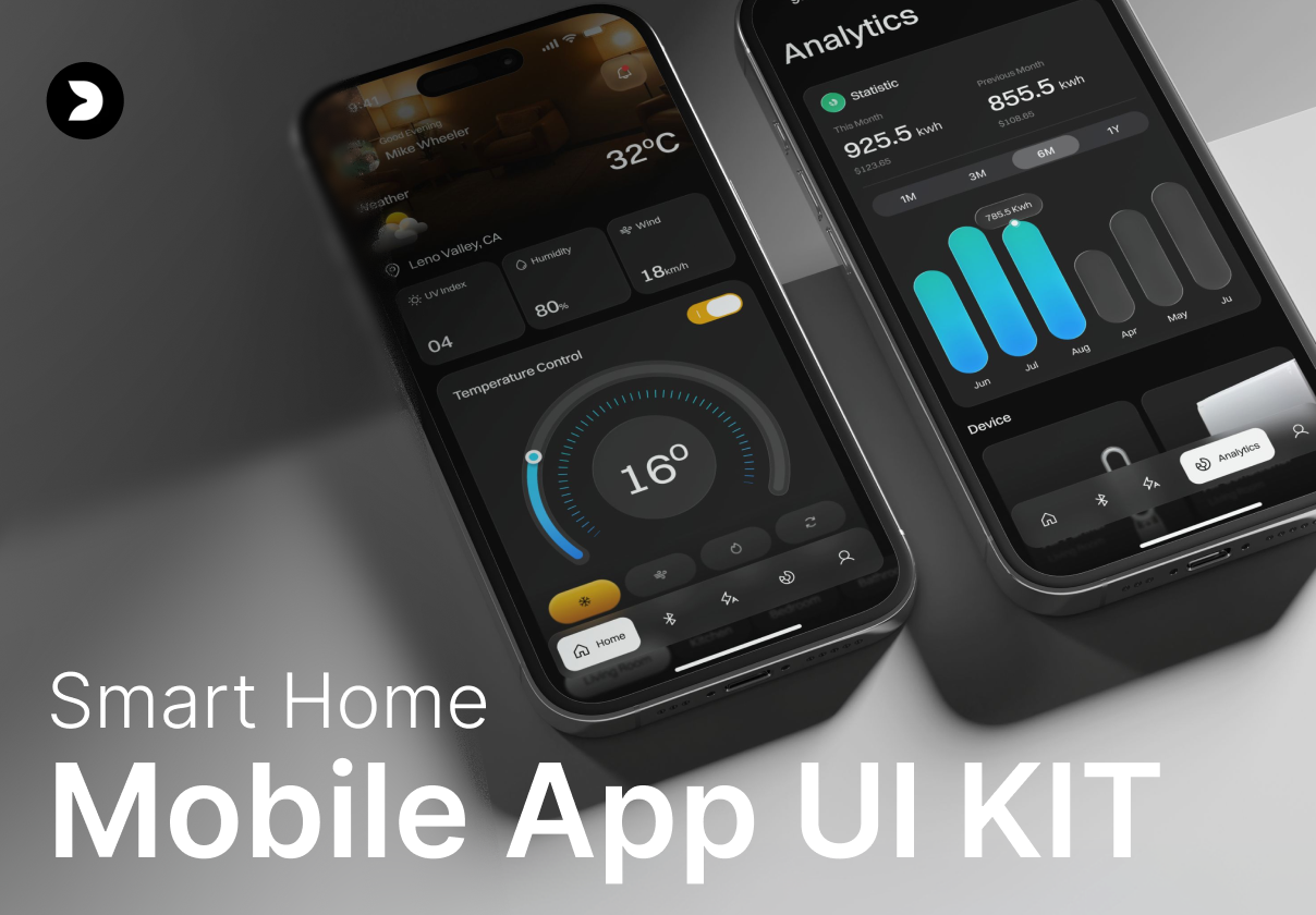 AI Smart Home Mobile UI Kit - Mobile design asset by ui8