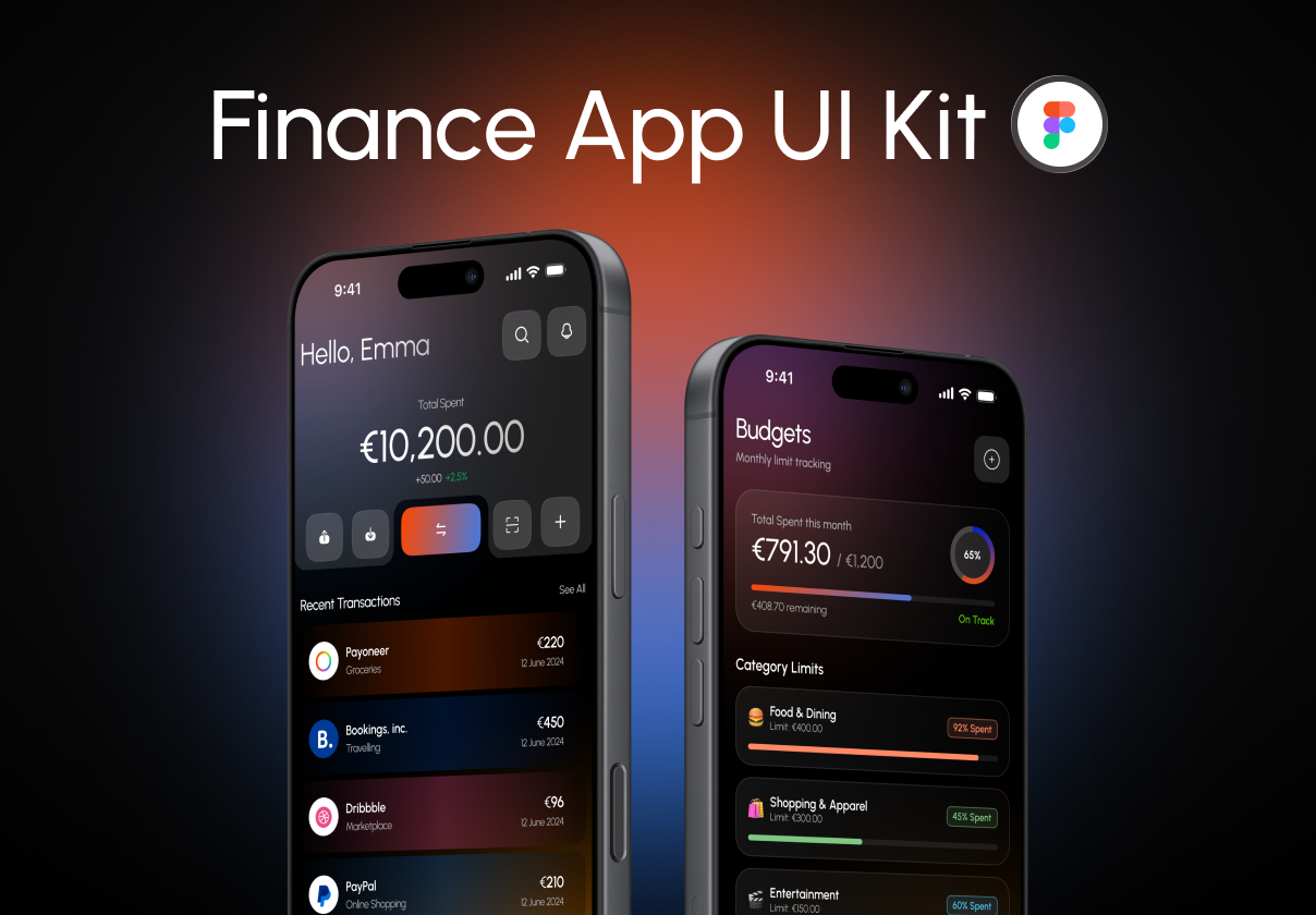 Paylon - Finance App UI Kit - Mobile design asset by UI8