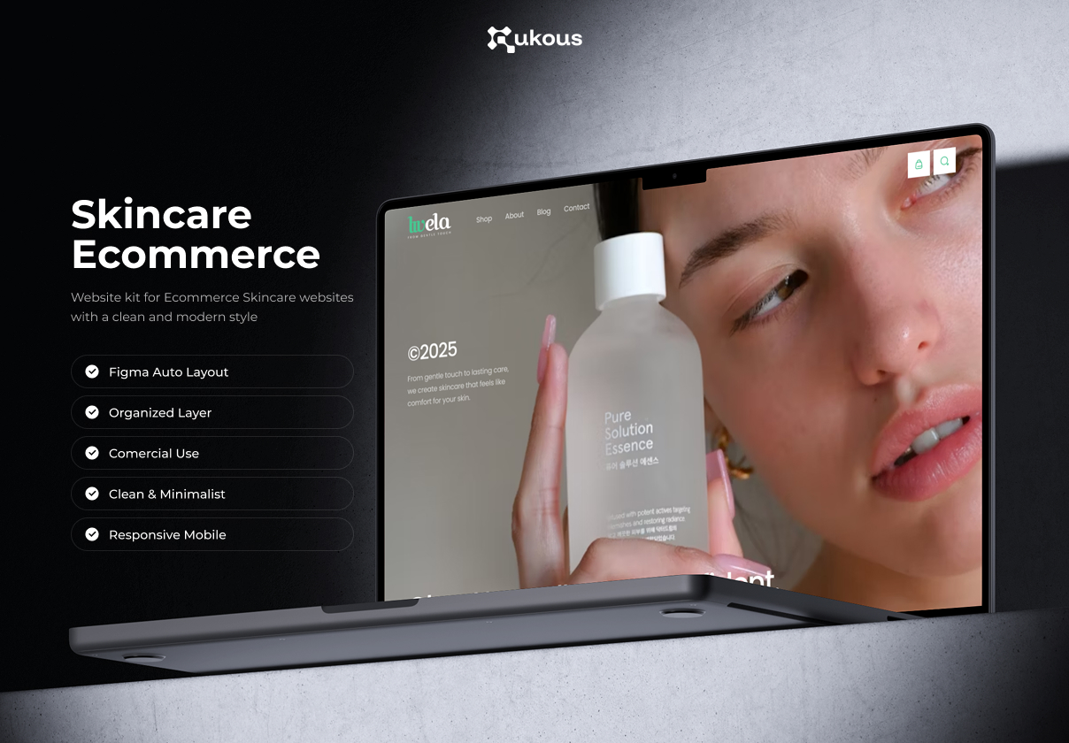 Heula - Skincare Ecommerce Website UI KIT