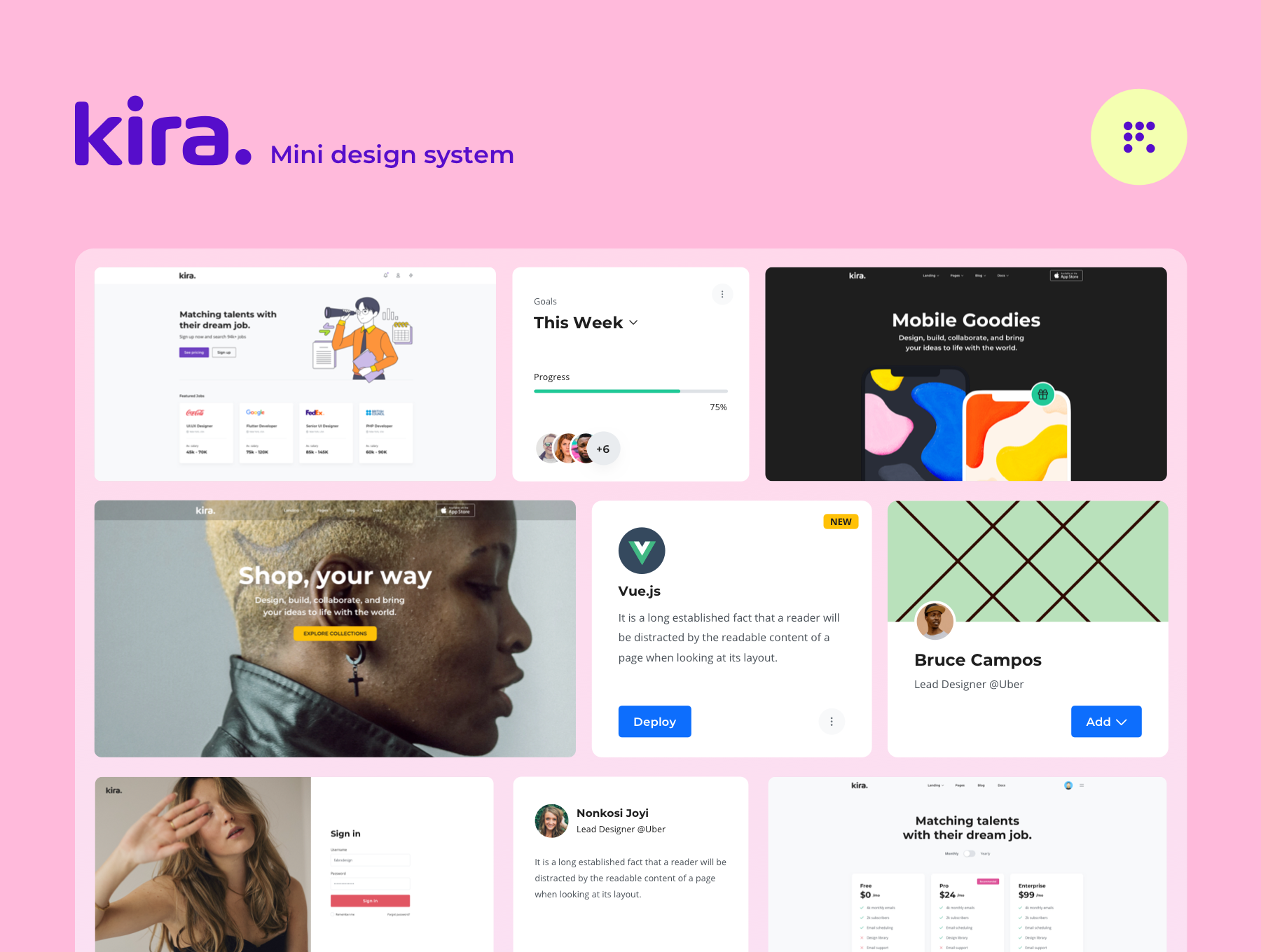 Kira - Mini Design System