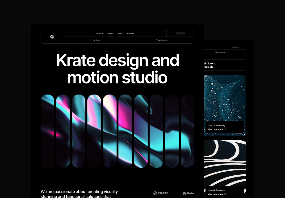 Krate - Agency Template - Agency design asset by ui8