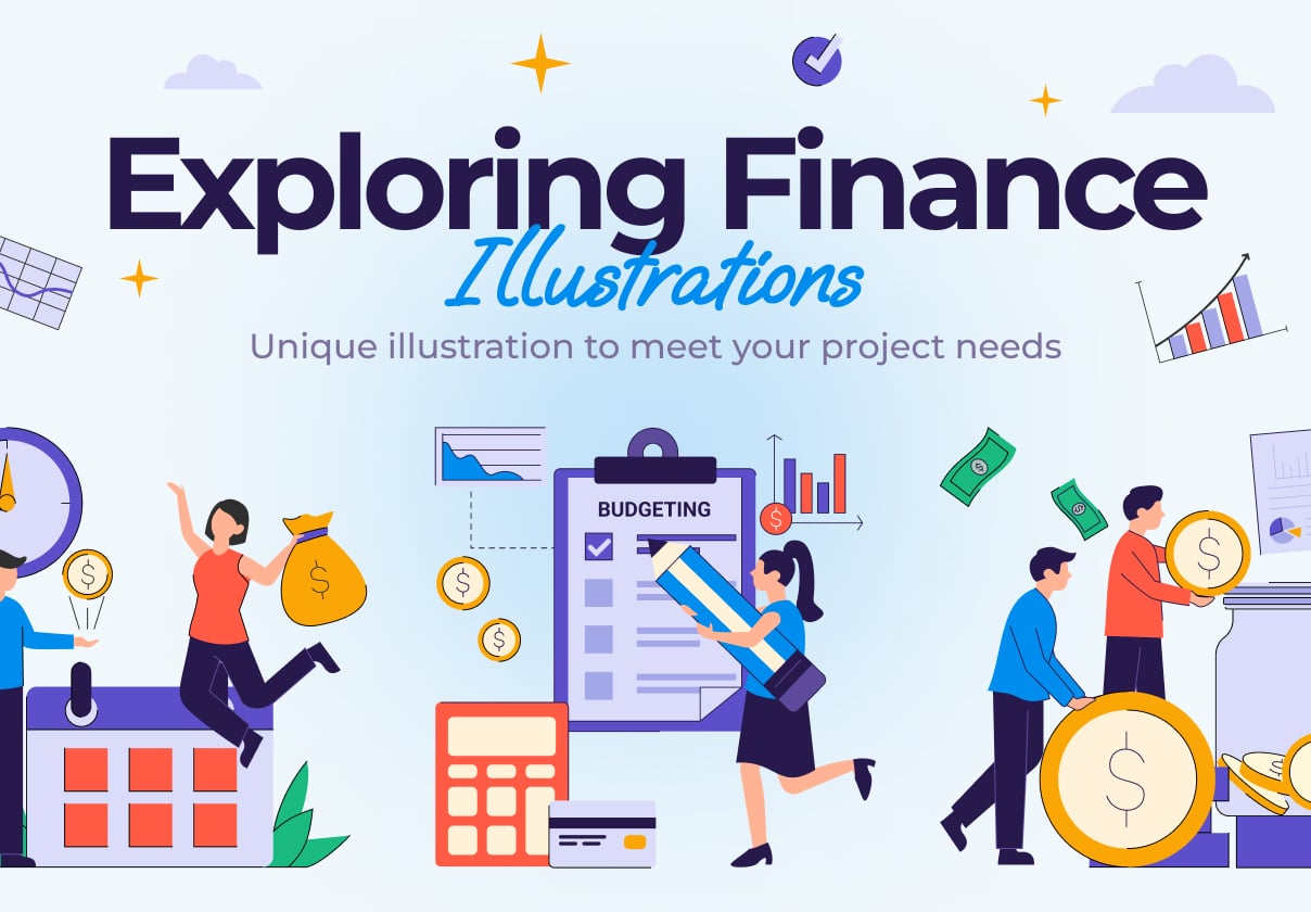 Financial Illustration Stuff - Uncategorized design asset by ui8