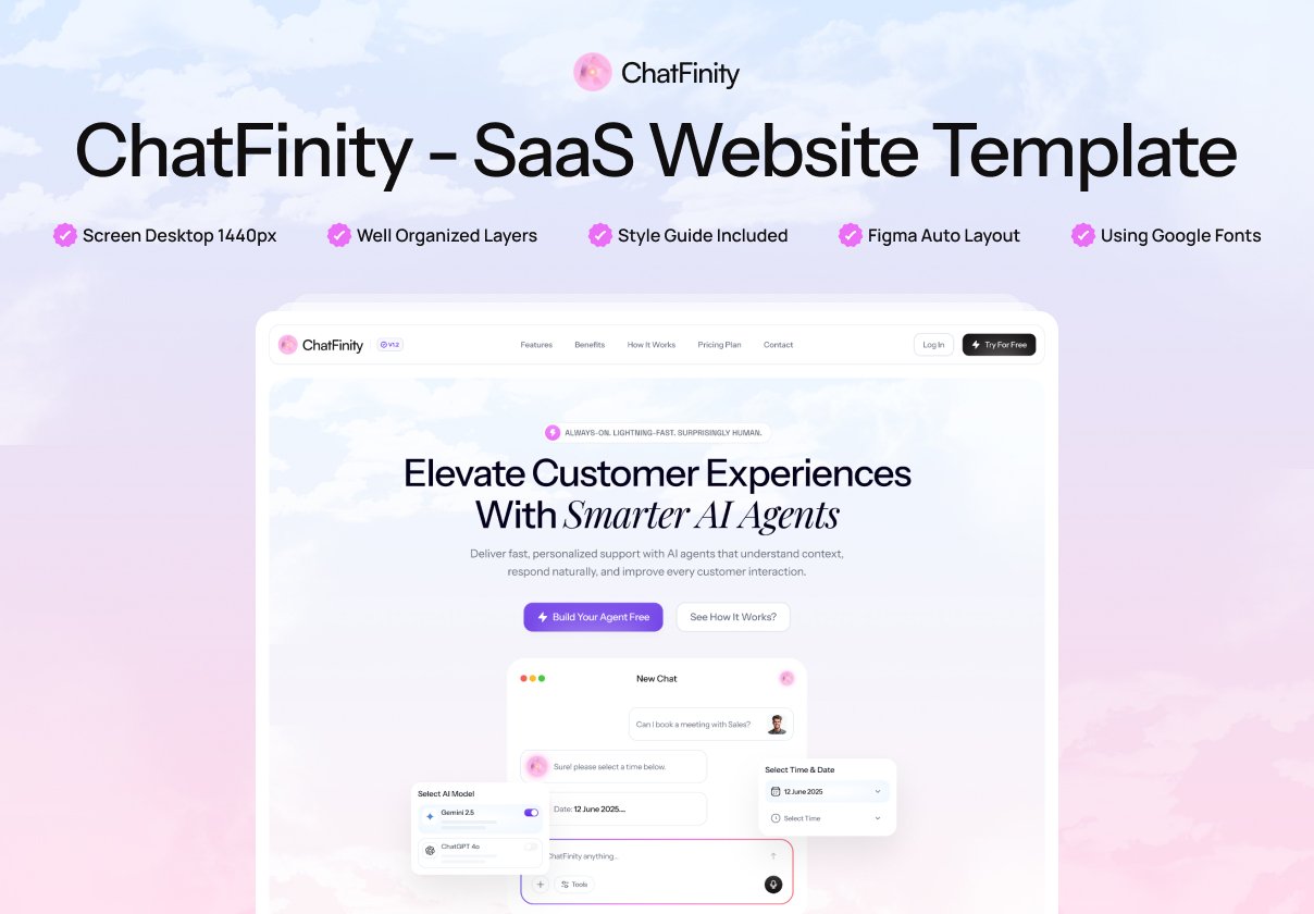 ChatFinity - AI Chatbot SaaS Website
