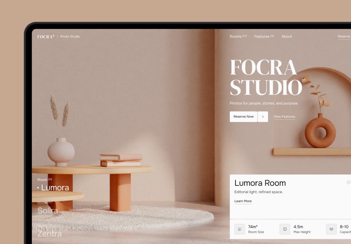 Focra – Photo Studio Website