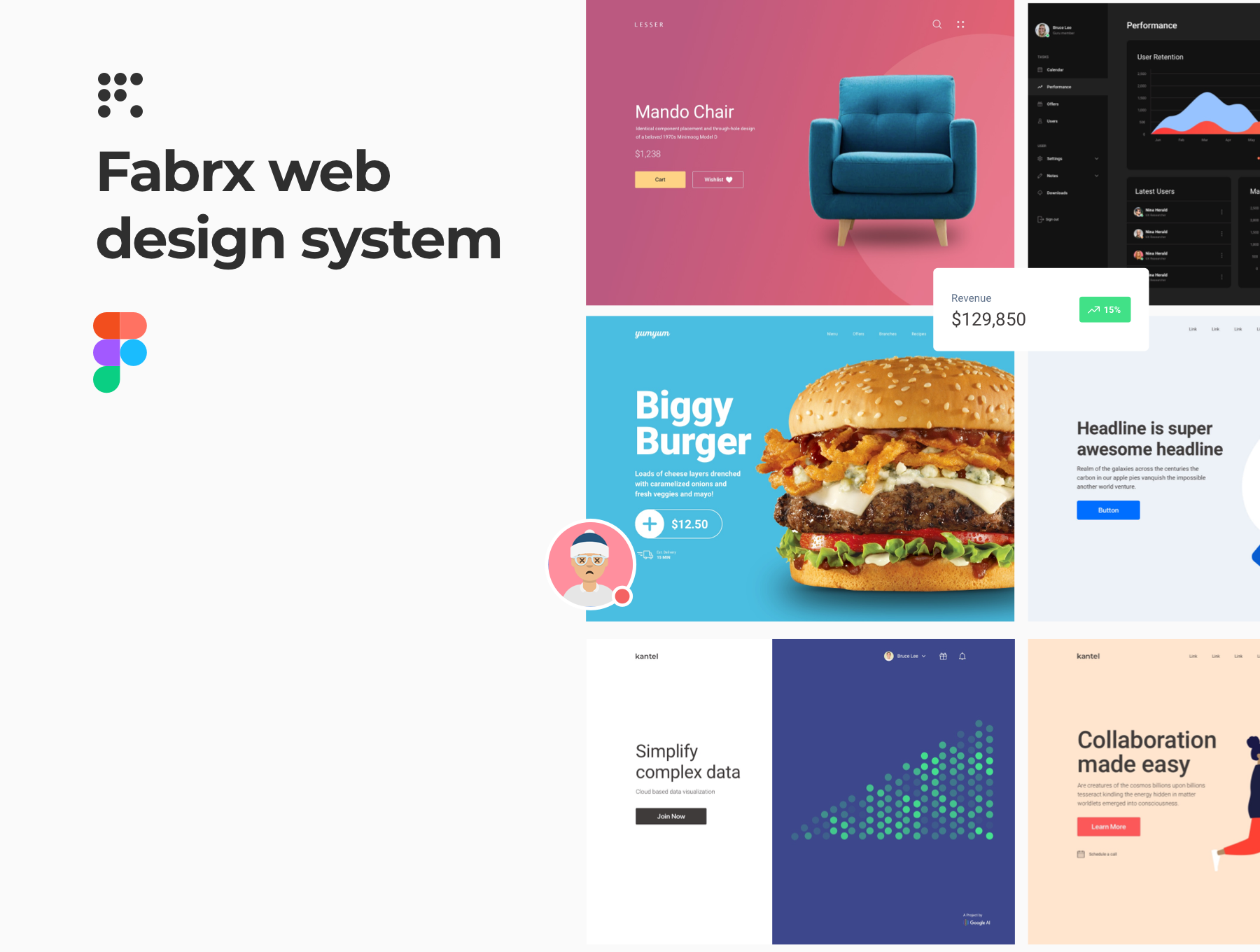 Fabrx Web Design System for Figma