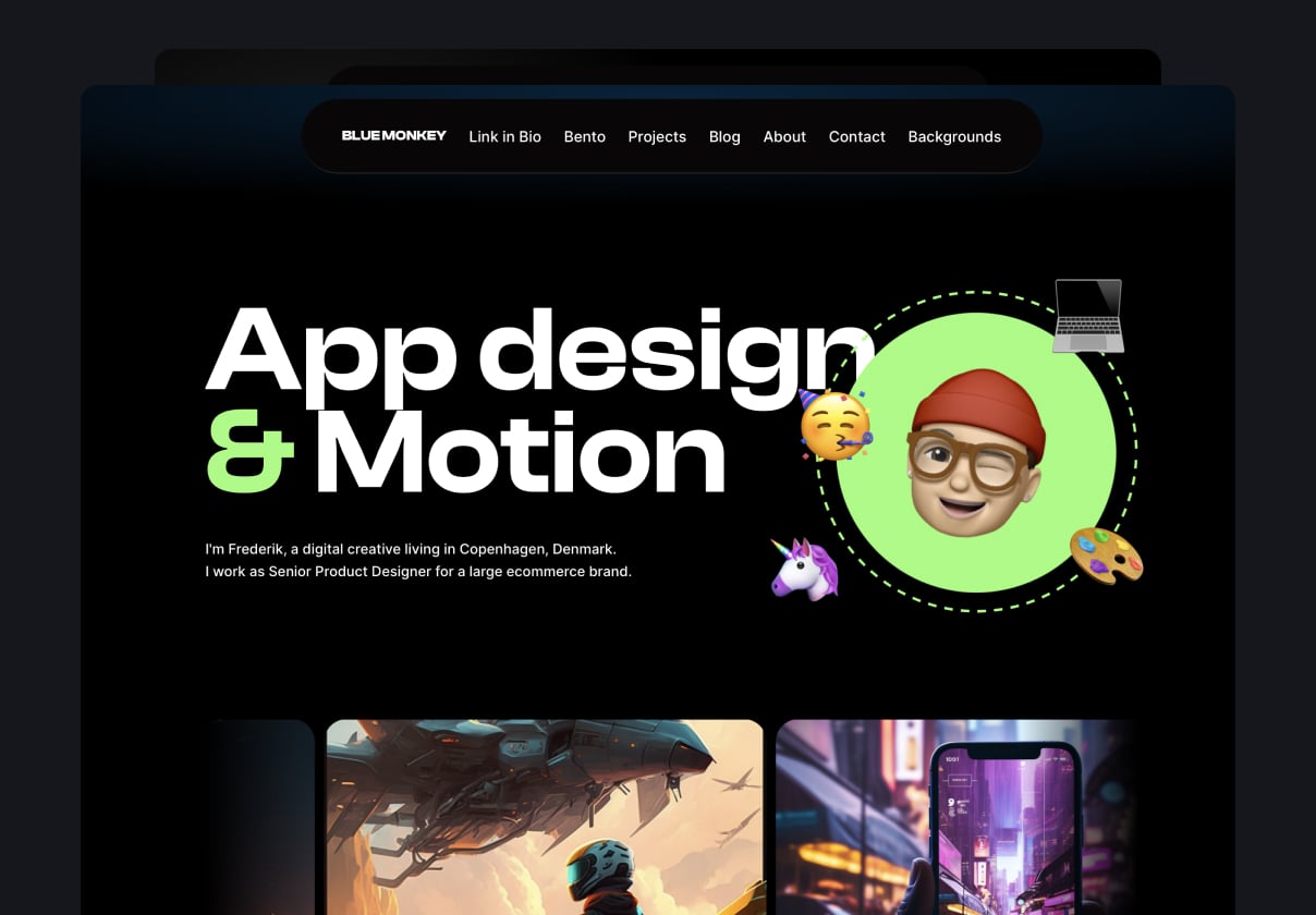 Bento Micro Portfolio - Portfolio design asset by ui8